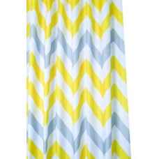 Yellow Chevron Shower Curtain