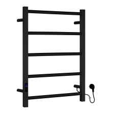 Smedbo FB705 Black Electric Towel Rail with Timer