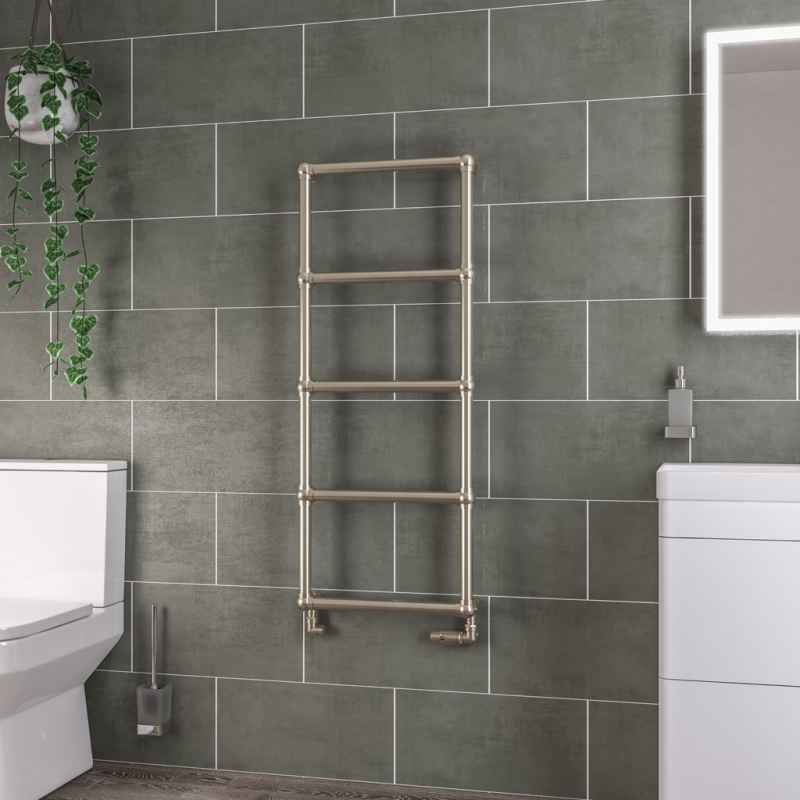 Brushed Brass Heated Towel Rails