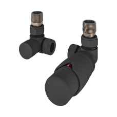 Corner Thermostatic Radiator Valves Matt Anthracite