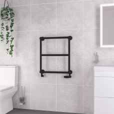 Stour Traditional Heated Towel Rail Matt Black