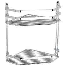 Double corner shower caddy