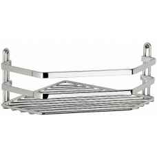 Single corner shower basket