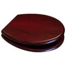 Mahogany wood effect toilet seat