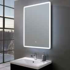 Chic illuminated bathroom mirror