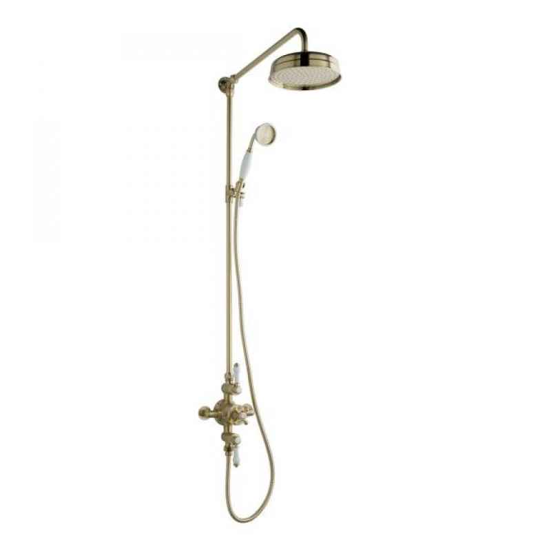 Brushed Brass Thermostatic Showers