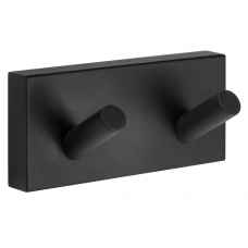 Smedbo House Black Double Towel Hook