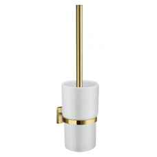 Smedbo House toilet brush and holder Polished Brass