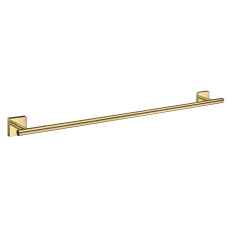 Smedbo House single towel rail Polished Brass