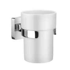 Smedbo Ice Tumbler Holder with Porcelain Tumbler OK343P