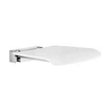 Smedbo Living Folding Wall Mounted Shower Seat White FK404