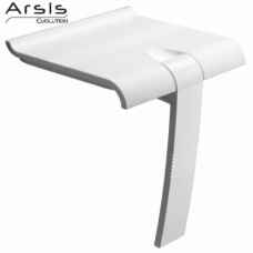 Arsis white tip up shower seat