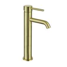 Studio Brushed Brass Tall Basin Mixer