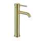 Studio Brushed Brass Tall Basin Mixer