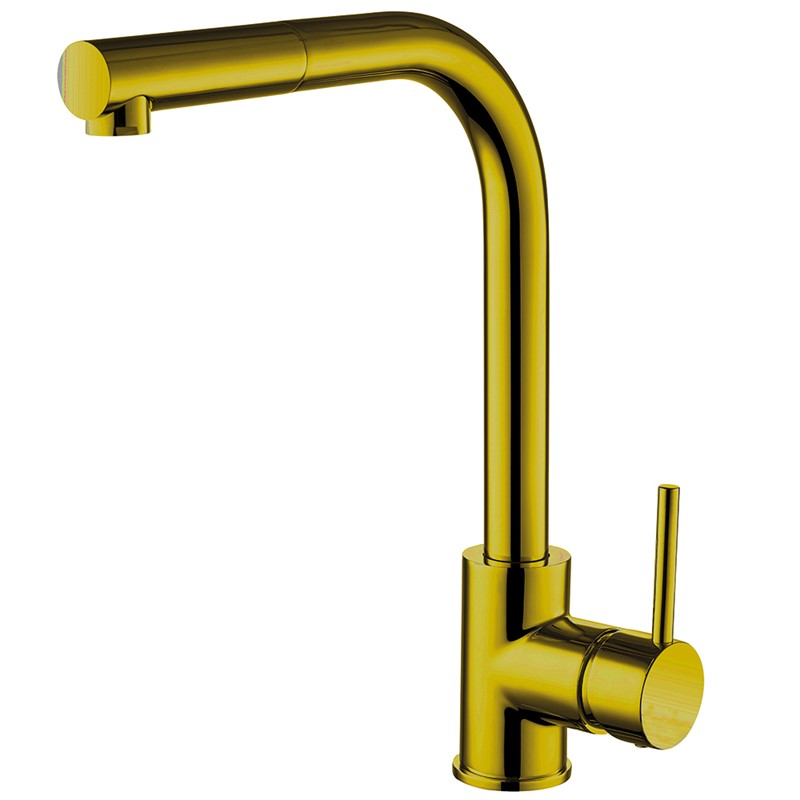 Gold kitchen mixer taps