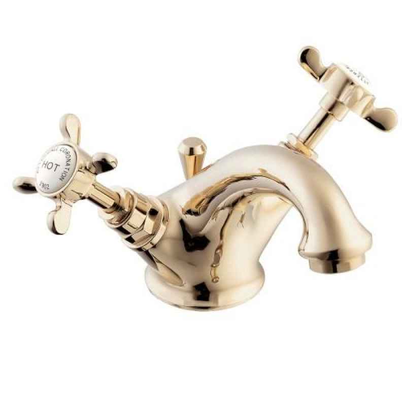 Coronation gold traditional bathroom taps