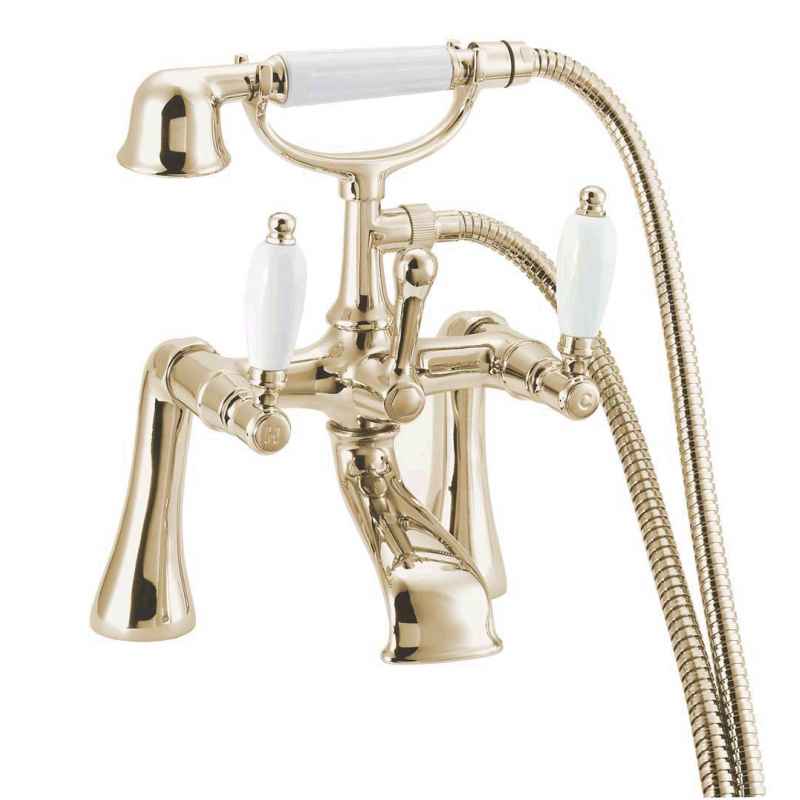 Georgian Gold traditional style bathroom taps