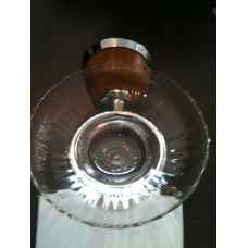 Antique Pine glass soap dish