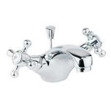 Tudor mono basin mixer in Chrome or Gold